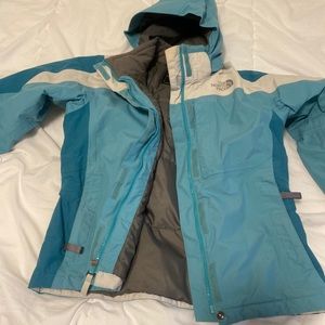 North Face Girls Jacket Size L 14/16 Blue
